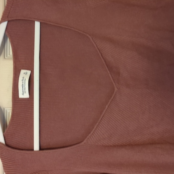 Abercrombie and Fitch brown corset sweetheart XL sweater - Picture 4 of 7